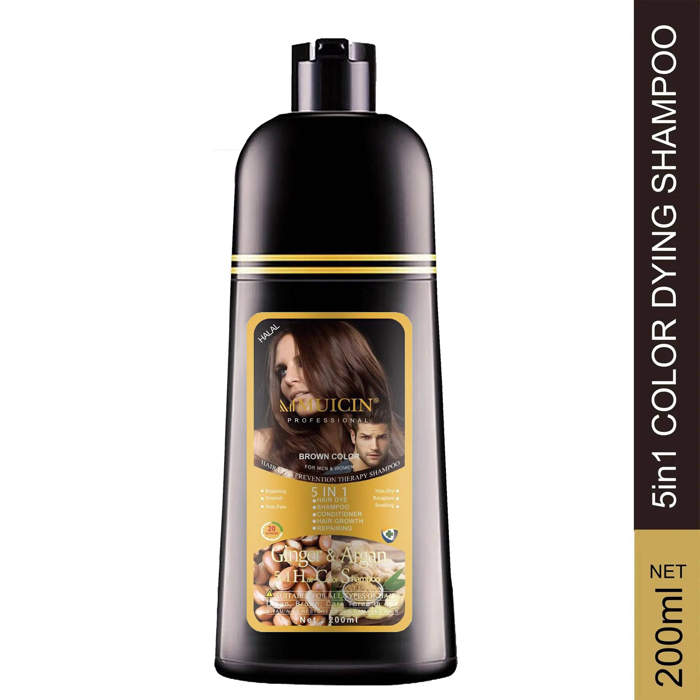 MUICIN - 5 in 1 Hair Color Shampoo With Ginger & Argan Oil - My Store