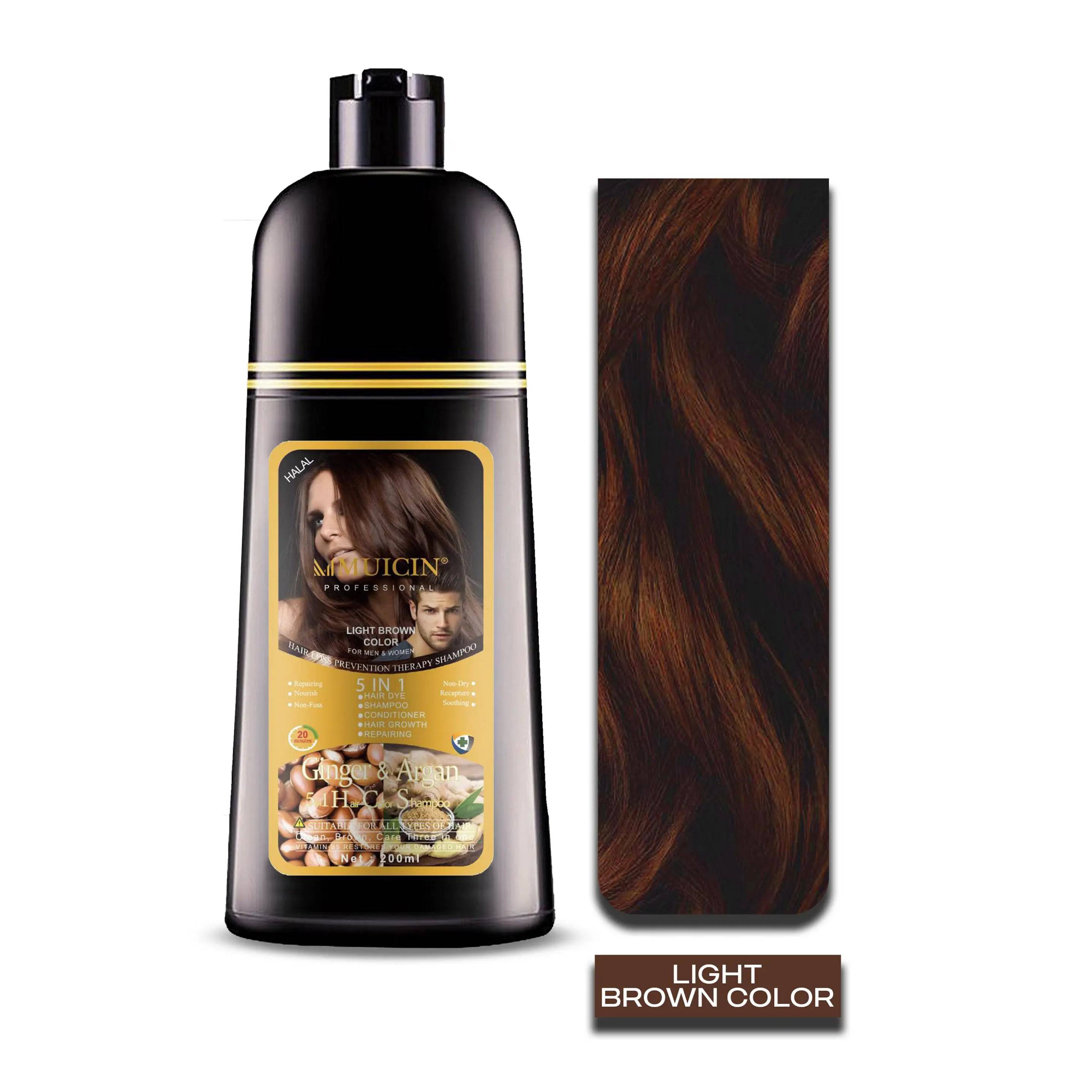 MUICIN - 5 in 1 Hair Color Shampoo With Ginger & Argan Oil - My Store