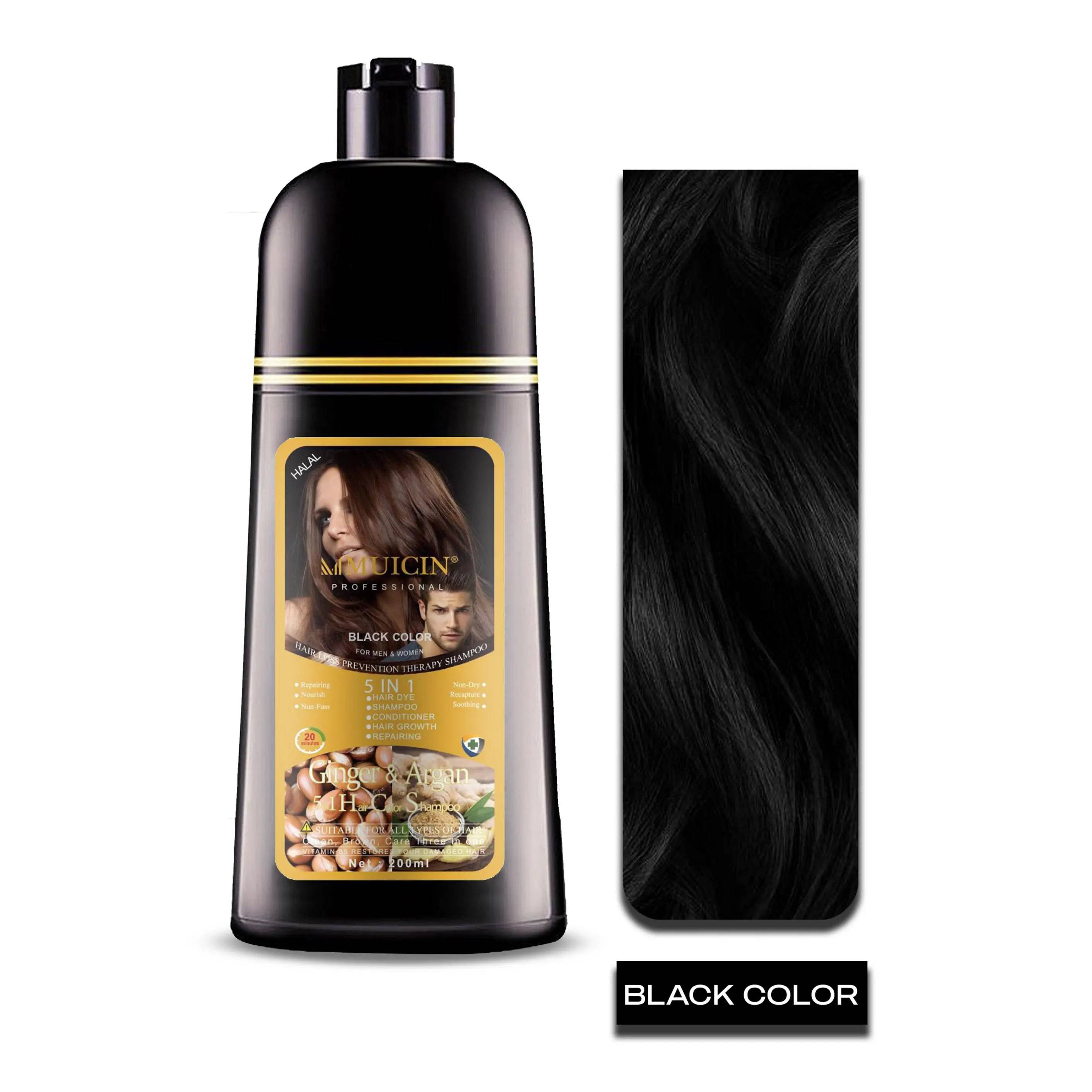 MUICIN - 5 in 1 Hair Color Shampoo With Ginger & Argan Oil - My Store