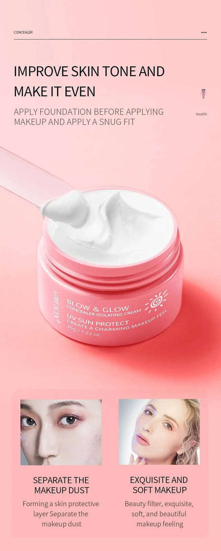 MUICIN - Baby V9 Jar Lazy Girl’s Skin Polish Cream - 35g - My Store