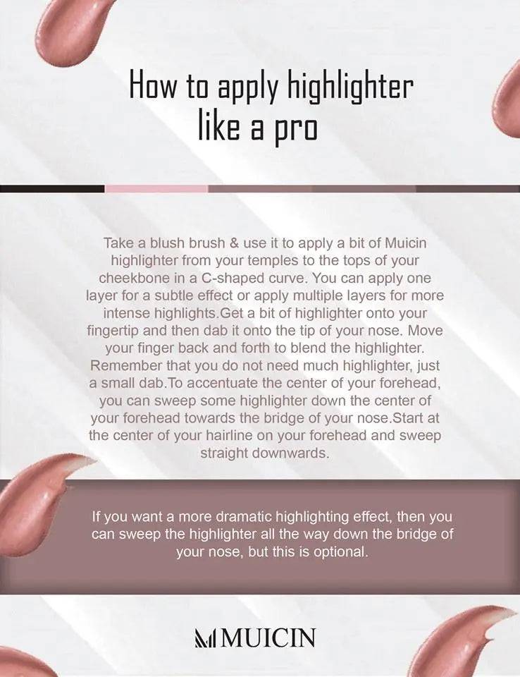 MUICIN - Face Glow High Beam Highlighters - 0.28g - My Store