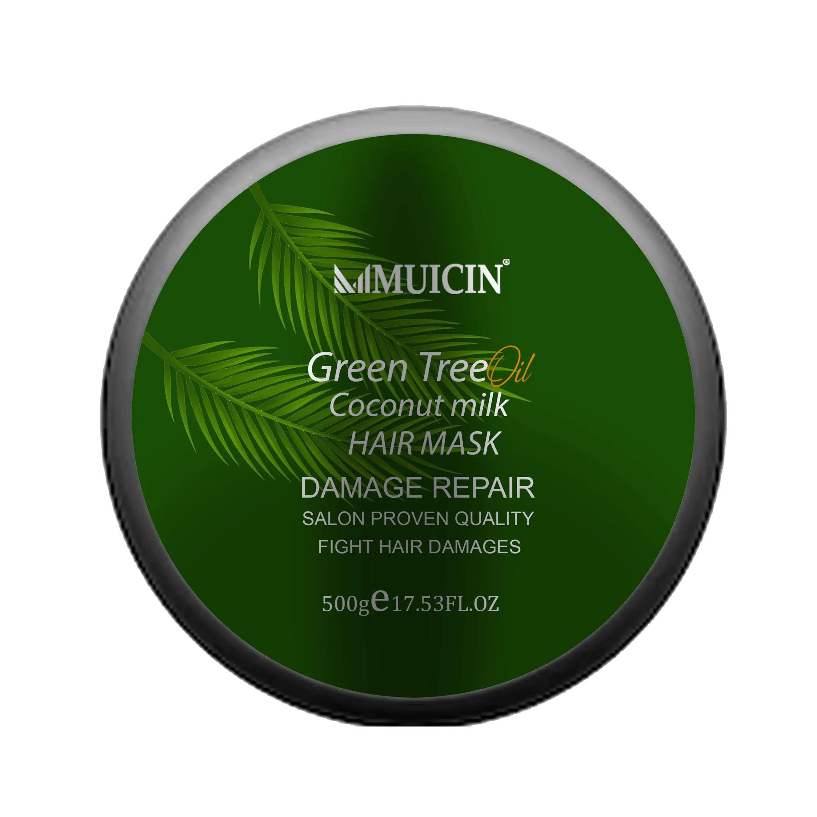 MUICIN - Green Tea & Coconut Milk Hair Keratin Protein Mask - 500g - My Store