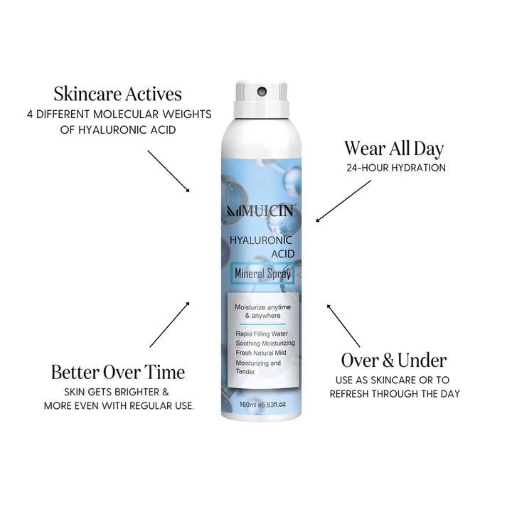 MUICIN - Hyaluronic Acid Mineral Spray - 160ml - My Store
