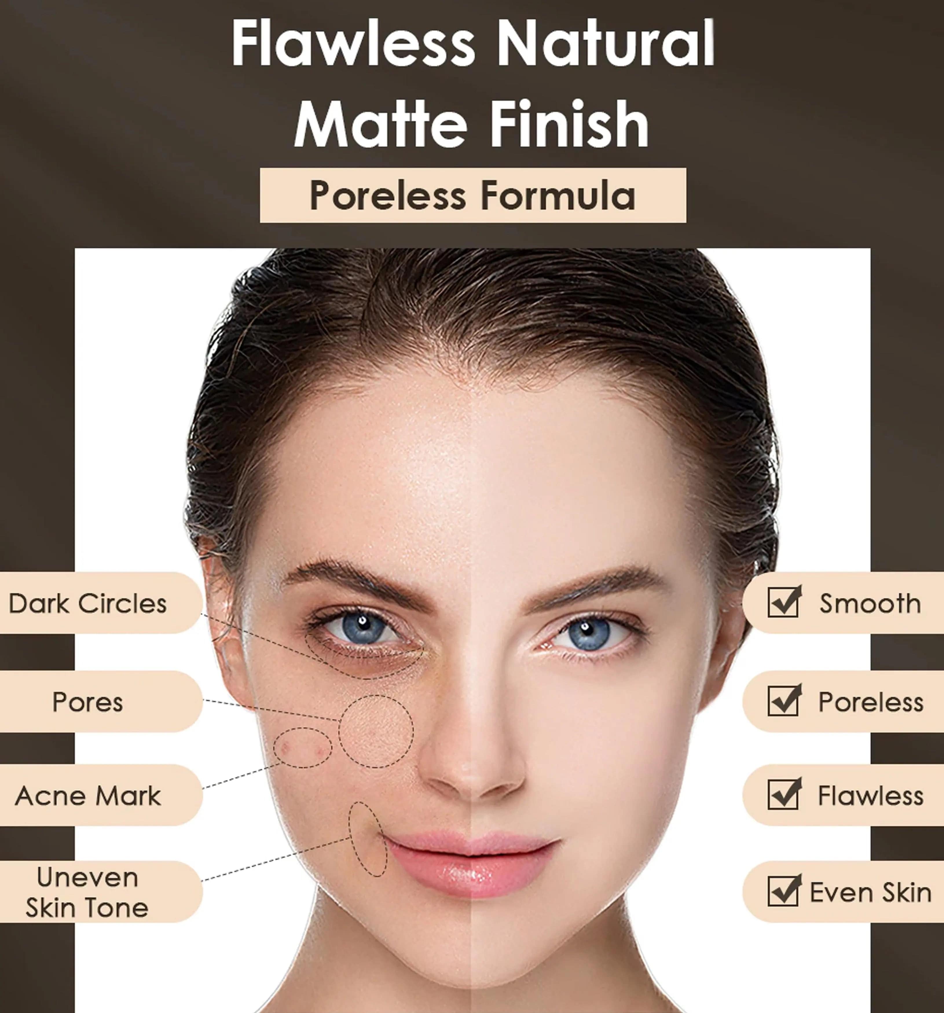 MUICIN - Luminous Silk Nude Velvet Foundation - 45g - My Store