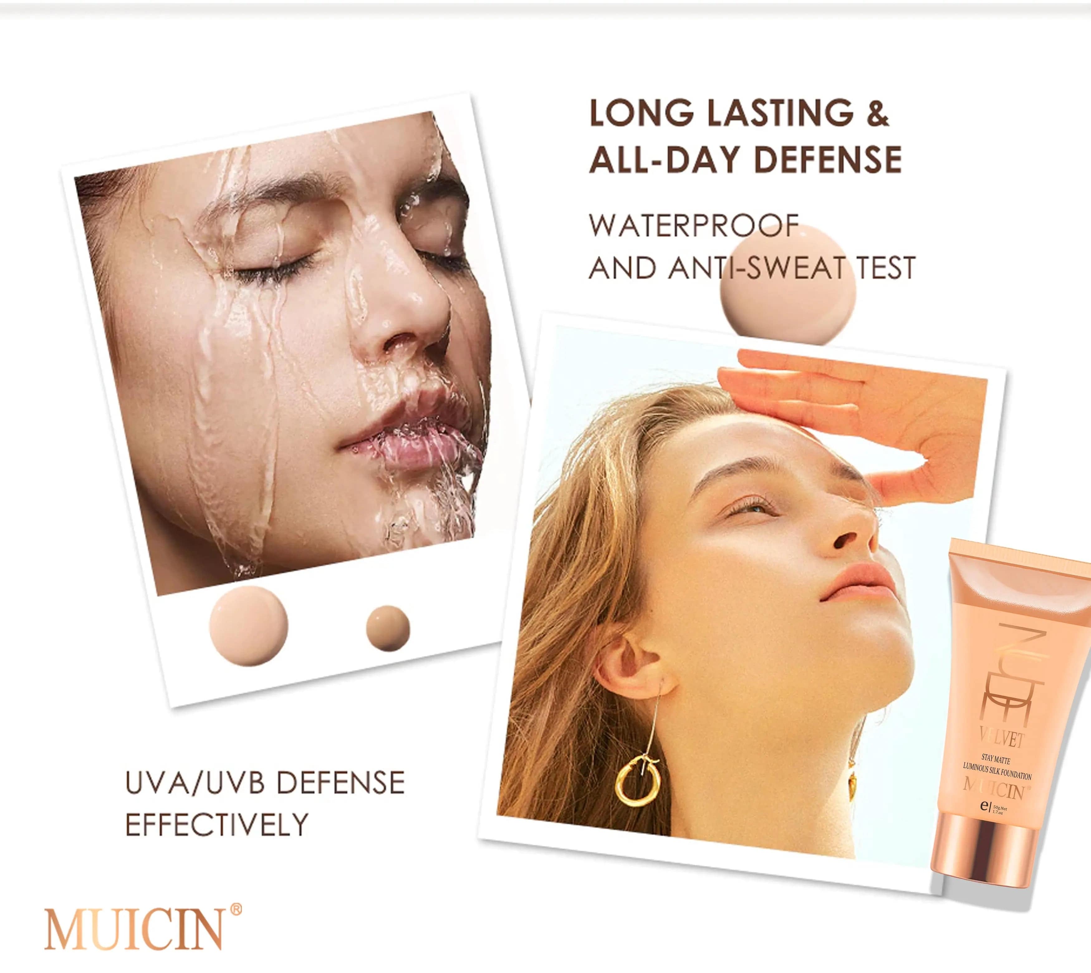 MUICIN - Luminous Silk Nude Velvet Foundation - 45g - My Store