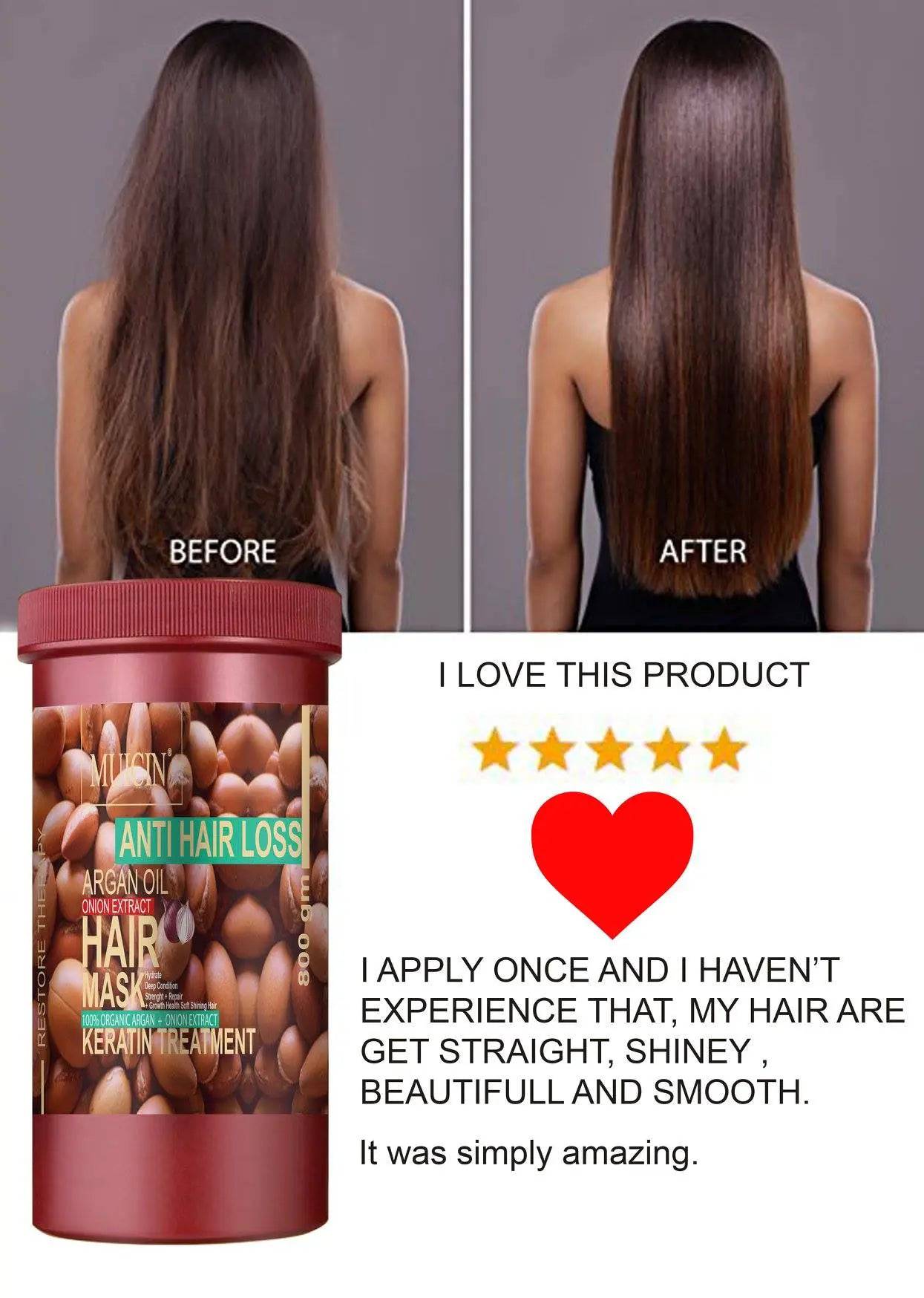 MUICIN - Onion Extract & Argan Oil Hair Mask - 800g - My Store