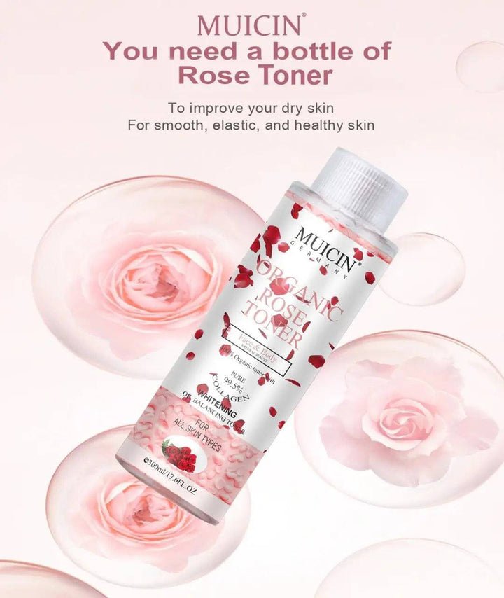 MUICIN - Organic Rose Petal Face & Body Toner - 300ml - My Store