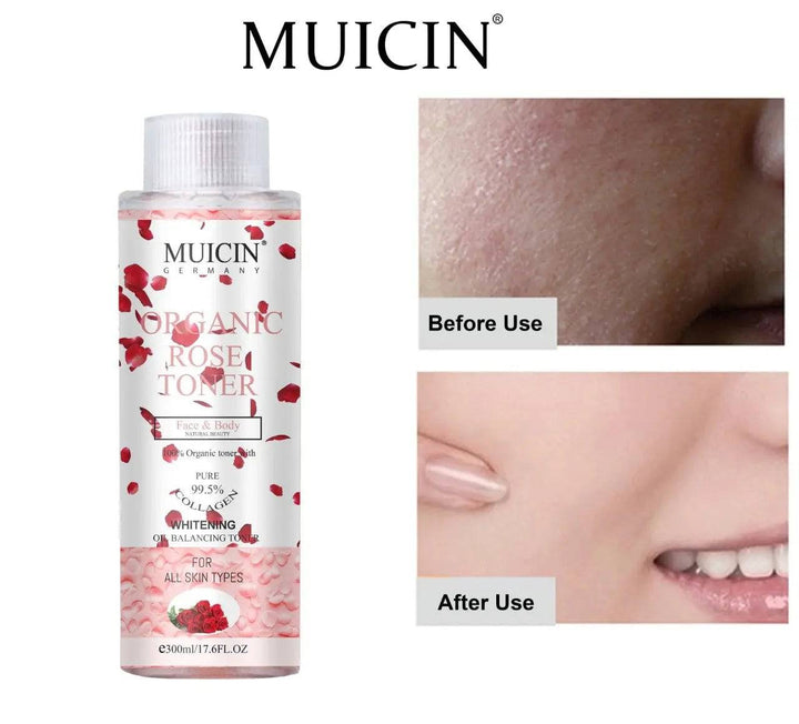 MUICIN - Organic Rose Petal Face & Body Toner - 300ml - My Store