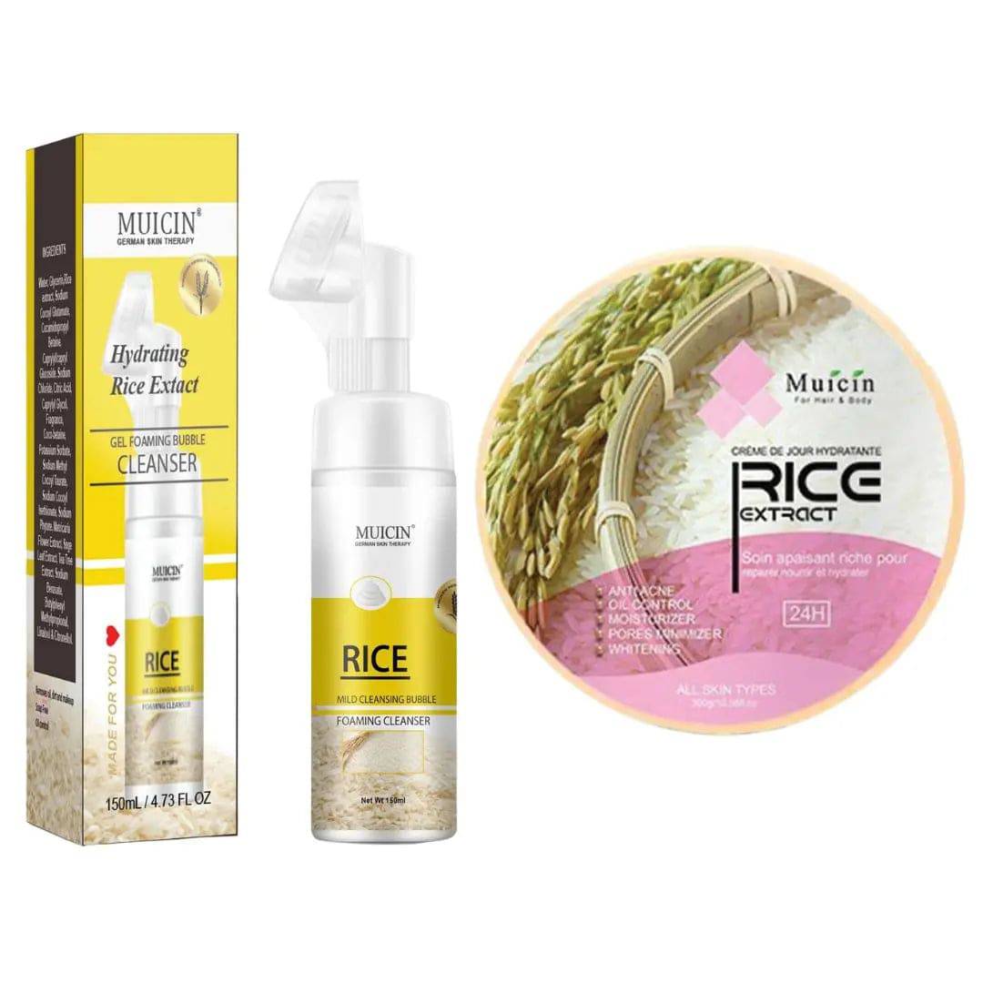 MUICIN - Rice Extract Bubble Foaming Cleanser & Soothing Gel - My Store