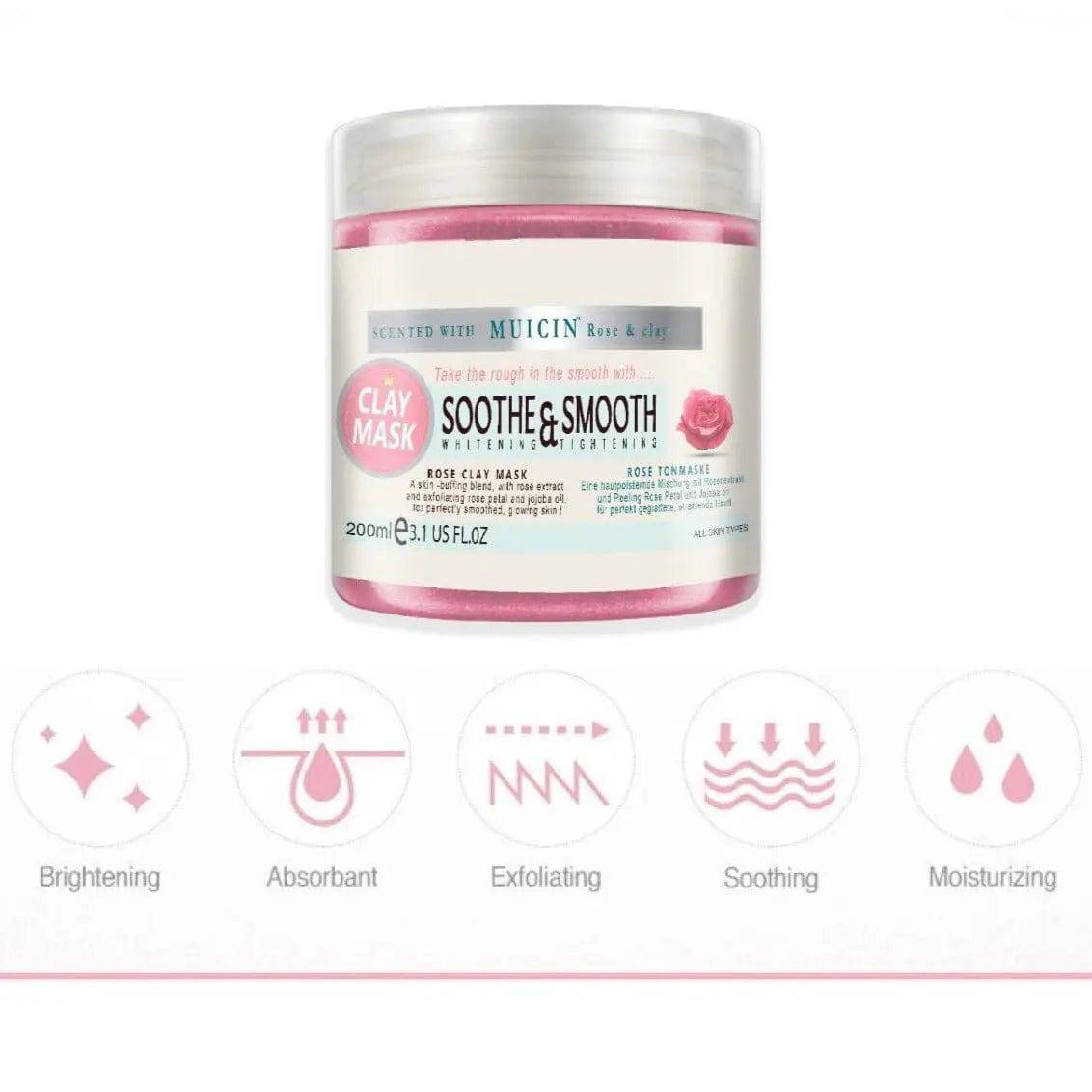 MUICIN - Rose Pink Clay Mask - 200ml - My Store