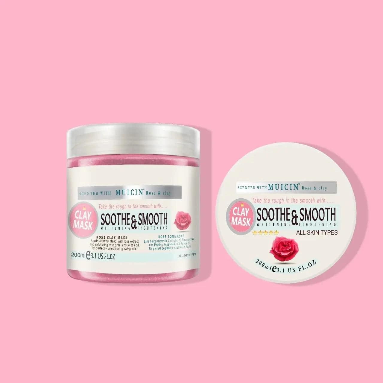 MUICIN - Rose Pink Clay Mask - 200ml - My Store