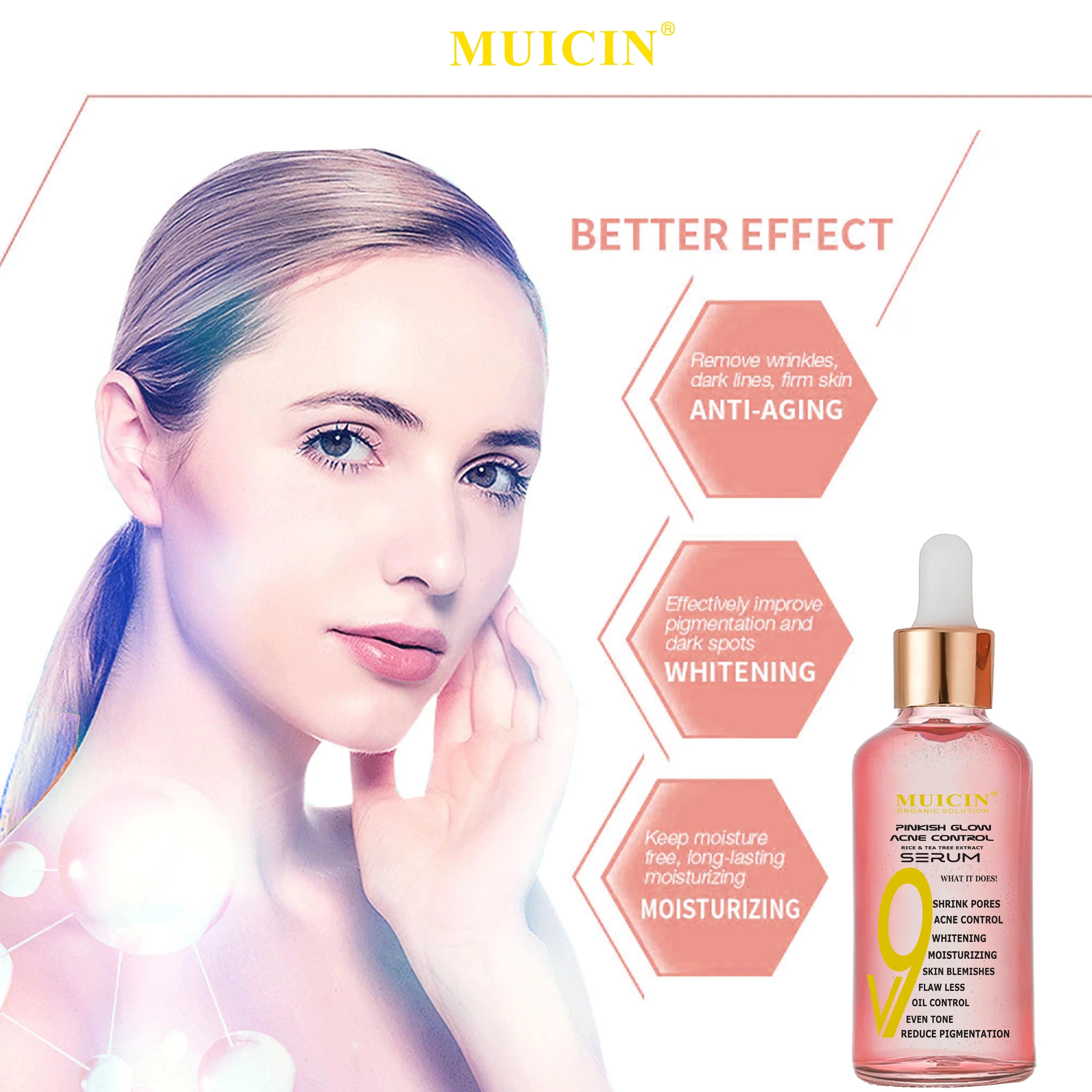 MUICIN - V9 Pinkish Glow Anti Acne Face Serum - 15ml - My Store