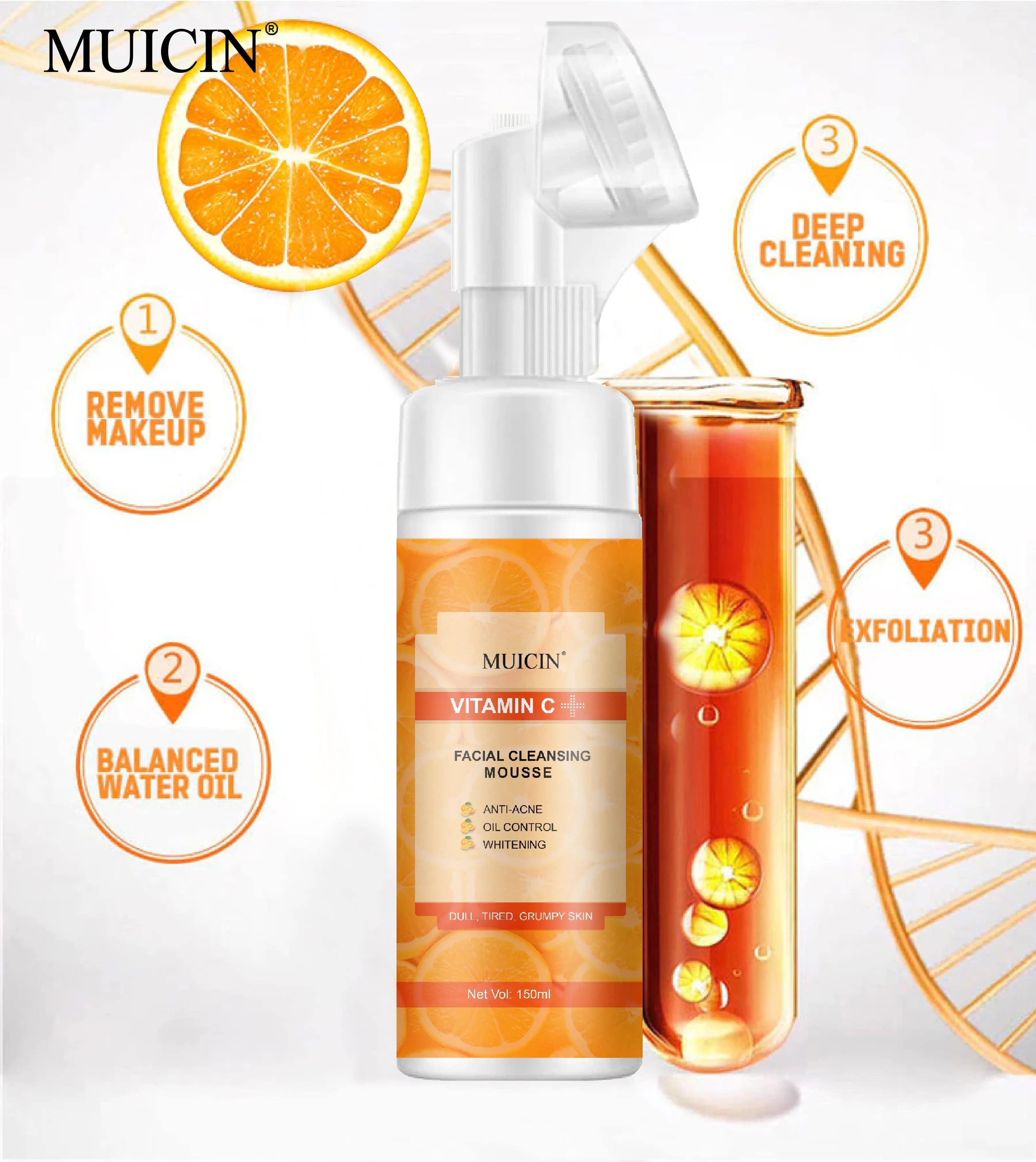 MUICIN - Vitamin C Bubble Foaming Facial Cleanser - 150ml - My Store
