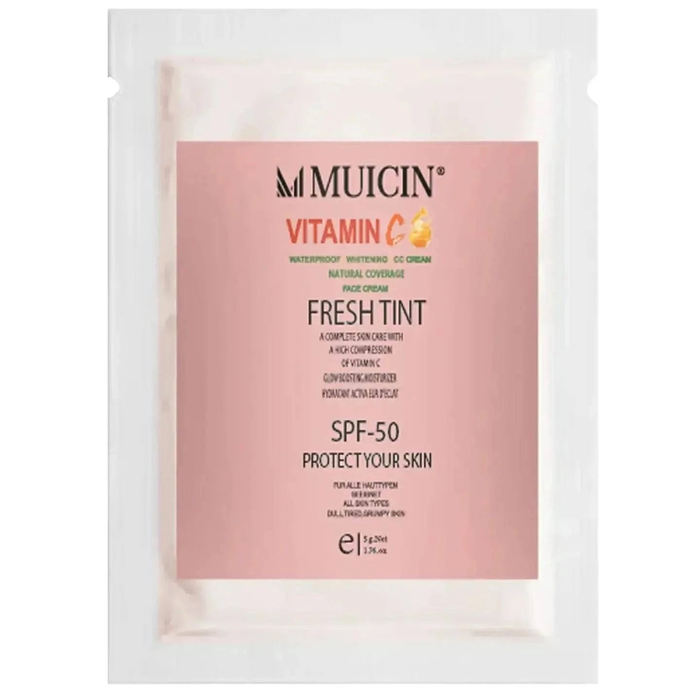 MUICIN - Vitamin C Foundation CC Cream Sachet- 5G - My Store