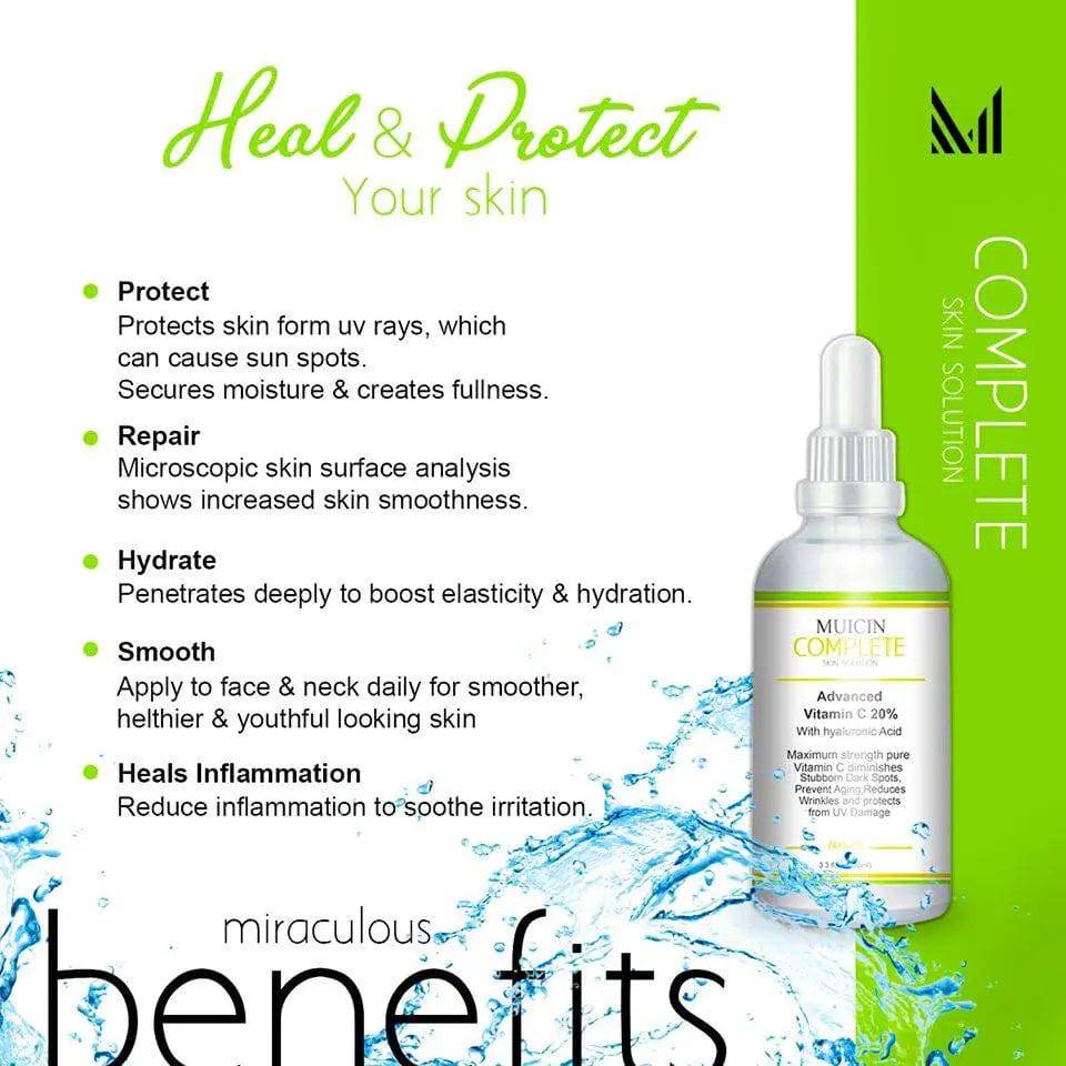 MUICIN - Vitamin C + Hyaluronic Acid Complete Skin Solution Serum - My Store