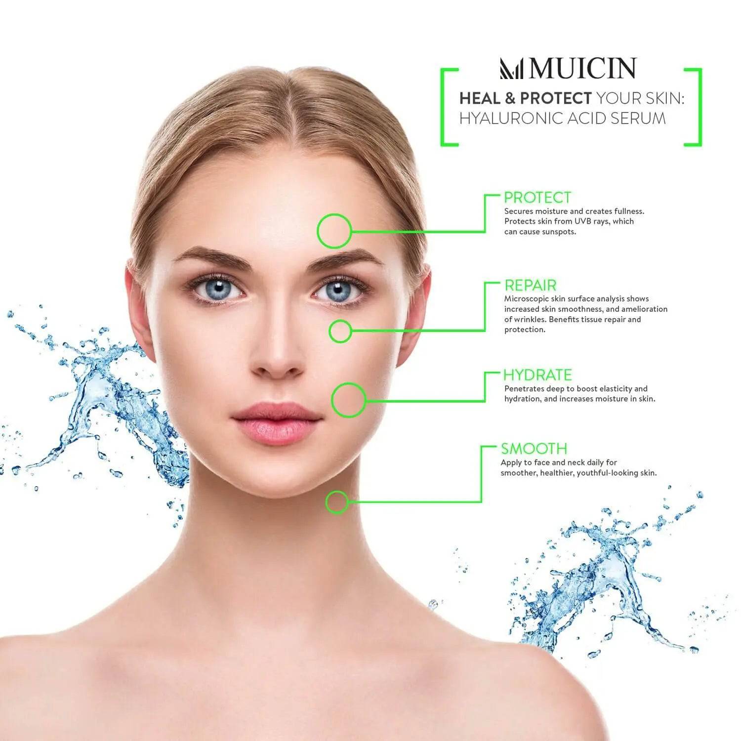 MUICIN - Vitamin C + Hyaluronic Acid Complete Skin Solution Serum - My Store
