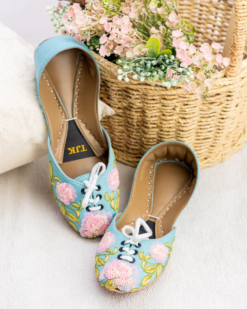 TJK Designs Khussa Suit-Peony Bloom Khussa