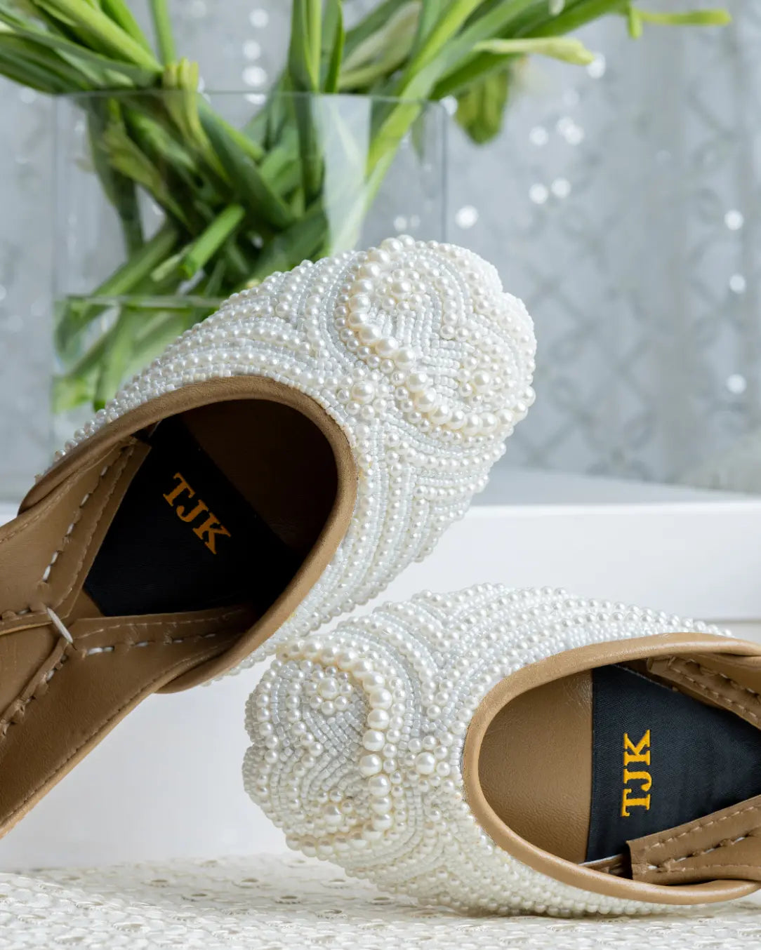 TJK Designs Khussa Suit-Coral Khussa