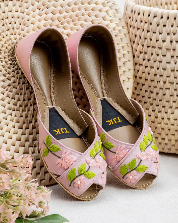 TJK Designs Khussa Suit-Eternal Spring Khussas