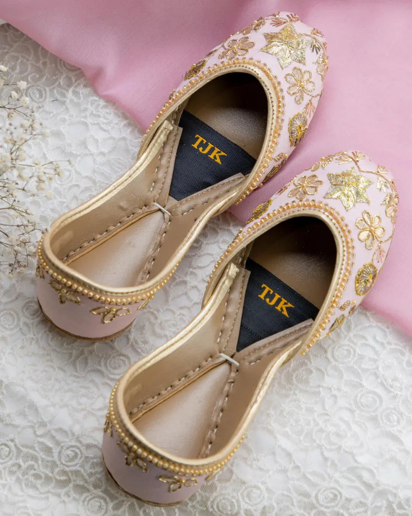 TJK Designs Khussa Suit-Gulnaar Blush