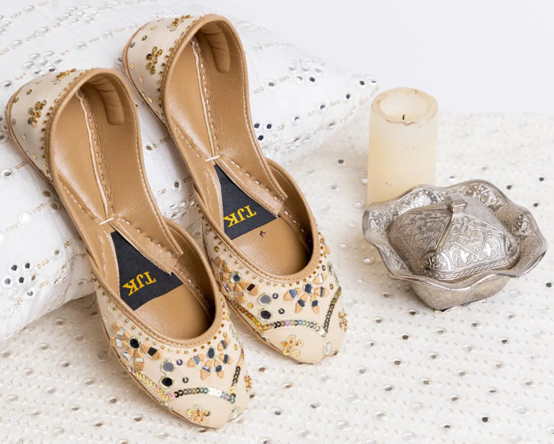 TJK Designs Khussa Suit-Taj Mehal