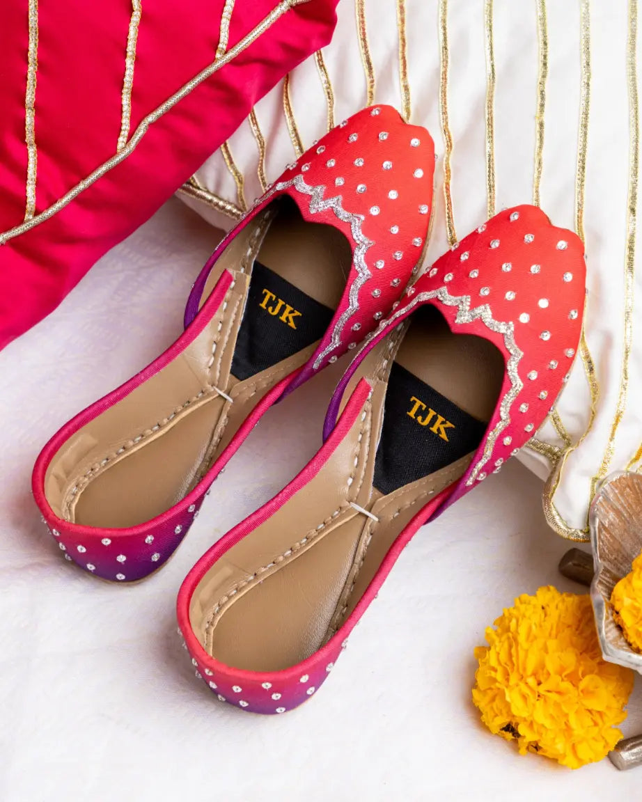 TJK Designs Khussa Suit-Roshnab