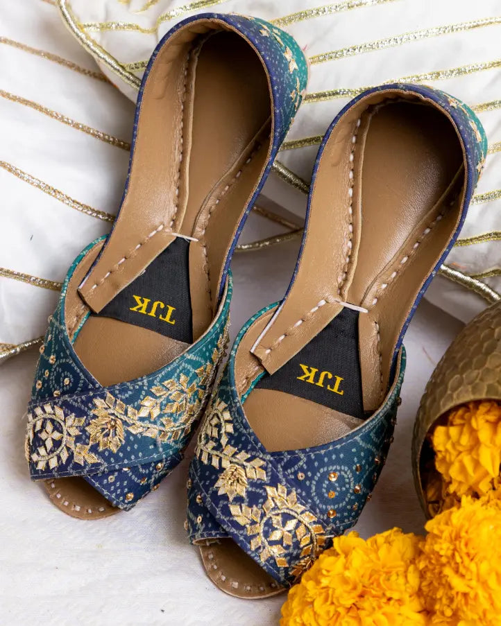 TJK Designs Khussa Suit-Adina Bloom Khussa