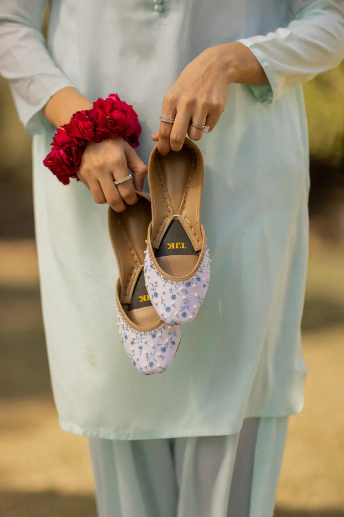 TJK Designs Khussa Suit-Mehboob Khussa