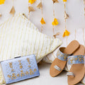 TJK Designs Kolapuri Suit-Carla Kolhapuri with Clutch