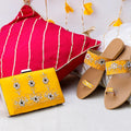 TJK Designs Kolapuri Suit-Zerin Kolhapuri with Clutch