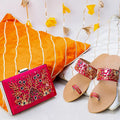TJK Designs Kolapuri Suit-Azizam Kolhapuri with Clutch