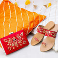 TJK Designs Kolapuri Suit-Fadil Kolhapuri with Clutch