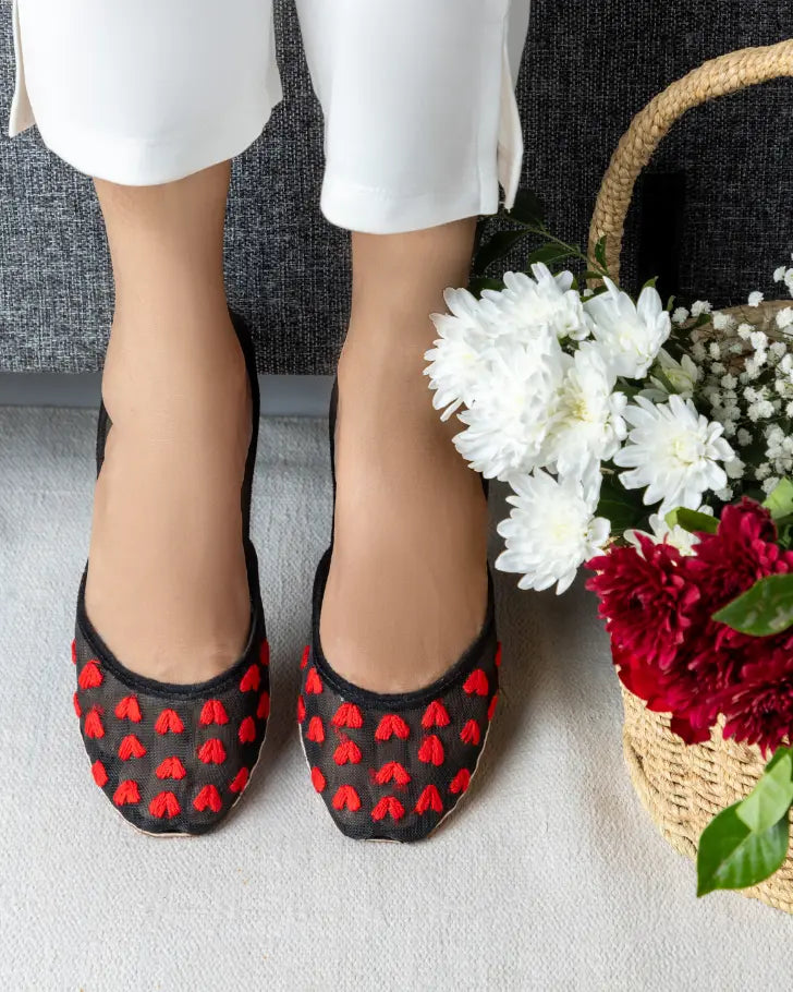 TJK Designs Khussa Suit-Midnight Heart