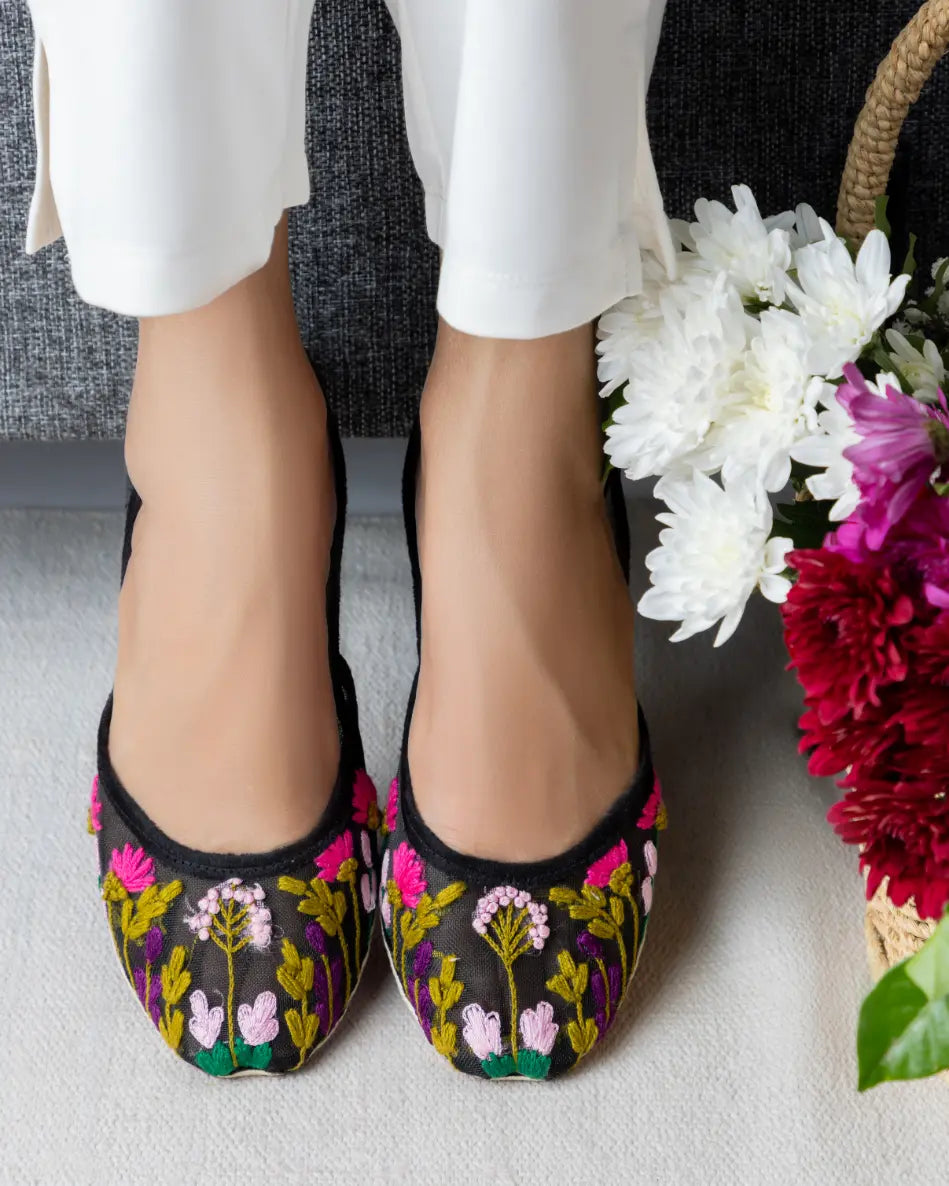 TJK Designs Khussa Suit-Eden Bloom