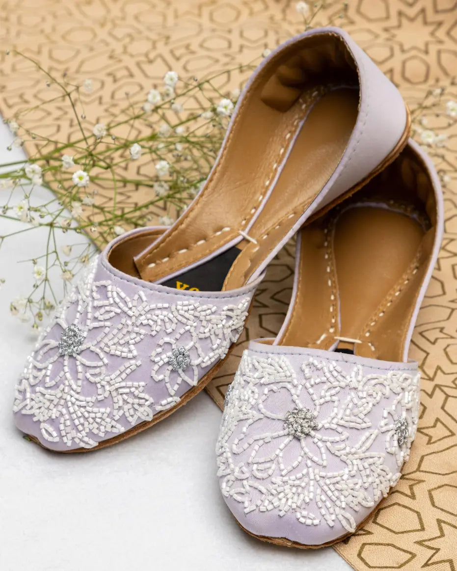 TJK Designs Khussa Suit-Lavender Whispers