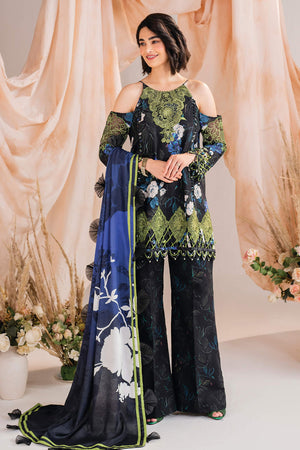 Meraki By Asifa Nabeel Unstitched 3 Piece Winter Vol-01 Collection'2024-MW-02-Midnight