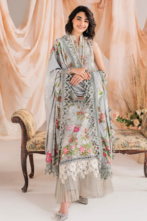 Meraki By Asifa Nabeel Unstitched 3 Piece Winter Vol-01 Collection'2024-MW-09-Frost