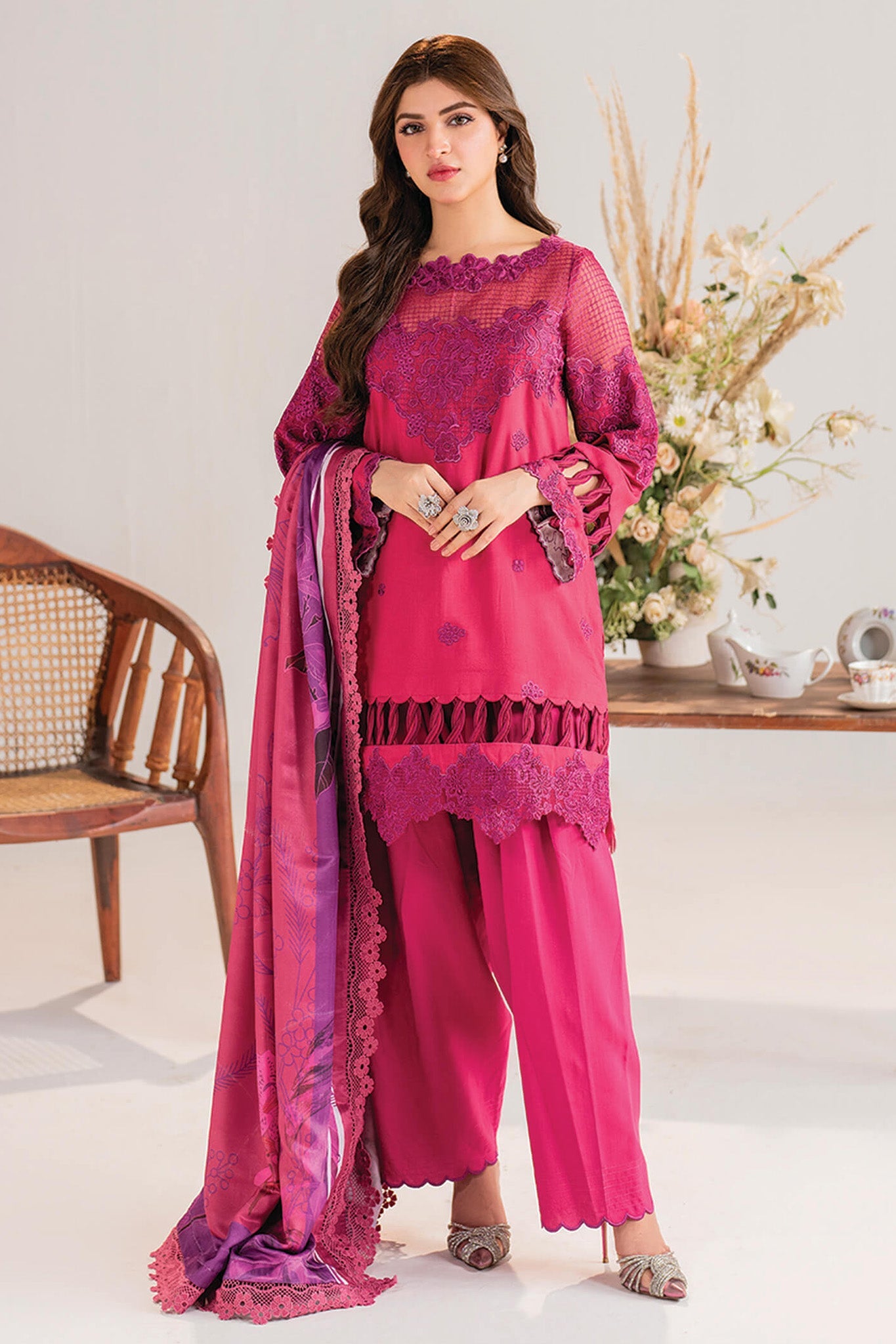 Meraki By Asifa Nabeel Unstitched 3 Piece Winter Vol-01 Collection'2024-MW-14-Essence