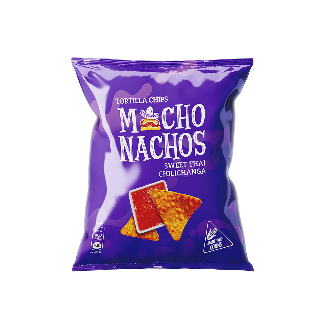 Macho Nachos Sweet Thai Chilichanga Tortilla Chips 38g - Snapcart.pk