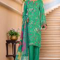 Majestic By HZ Stitched 3 Piece Emb Silk Collection'2025-RRE-109-Parrot Green