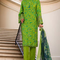 Majestic By HZ Stitched 3 Piece Emb Silk Collection'2025-RRE-111-Green