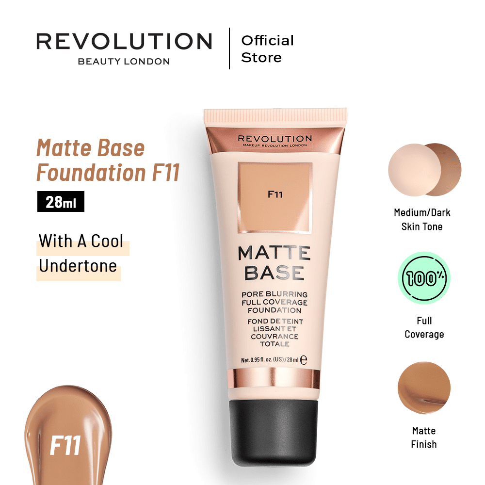 Makeup Revolution- Revolution Matte Base Foundation F11 - My Store
