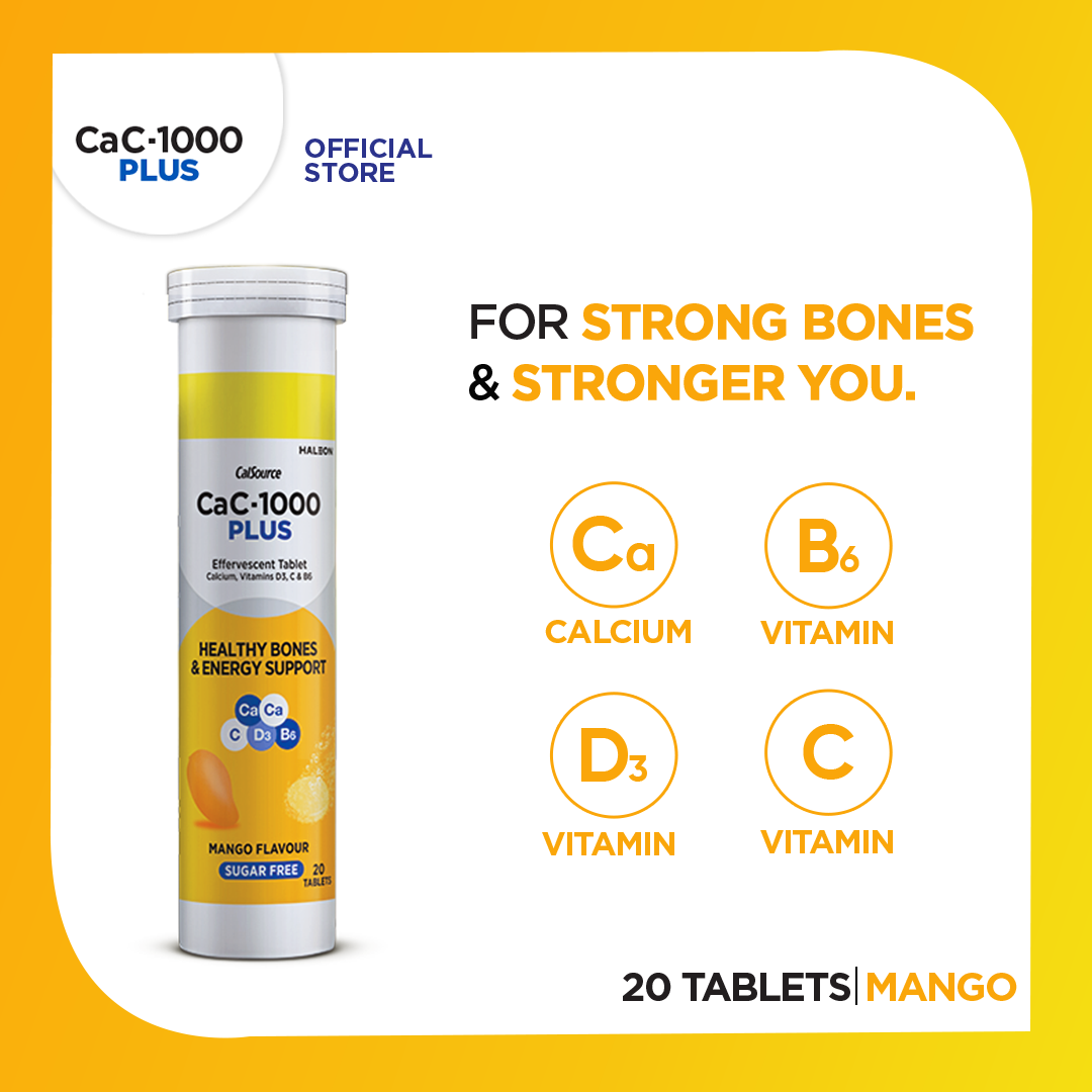 CaC-1000 Plus Mango Sugar Free Effervescent Tablets - 20s Tablets