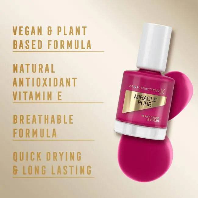 Max Factor Miracle Pure Nail Polish 12 Ml Sweet Plum Iv - My Store