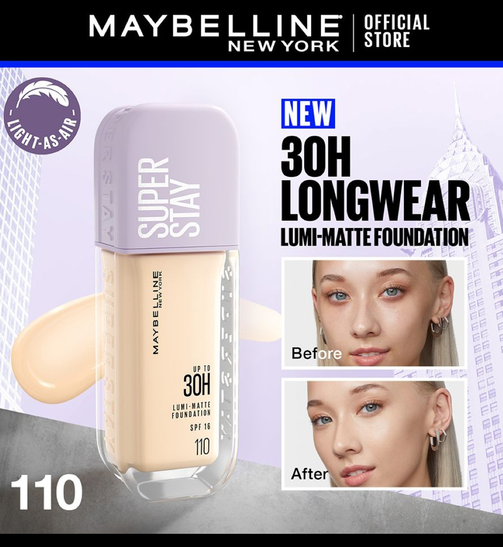 Maybelline Super Stay Up To 30H Lumi Matte Foundation SPF 16