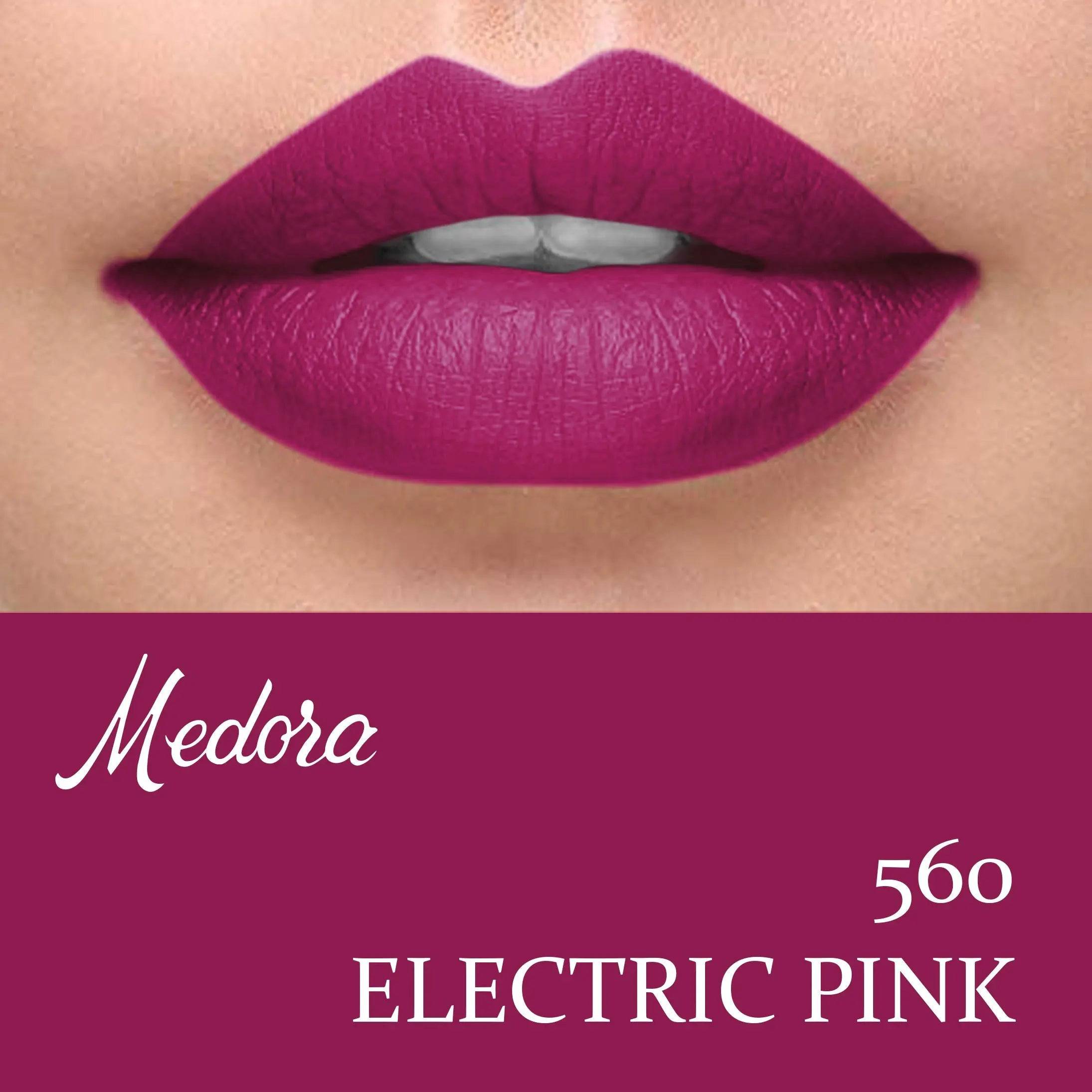 Medora - Matte Lipstick- 560 Electric Pink - My Store