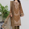 Dressline Semi Stitched 3 Pcs Emb Viscose Zari Collection