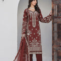 Dressline Semi Stitched 3 Pcs Emb Viscose Zari Collection