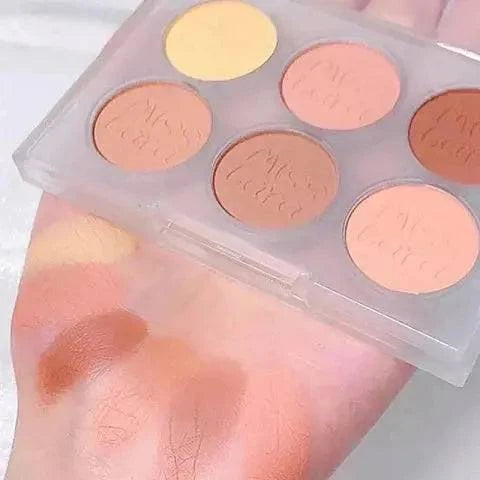 Miss Lara Cookie Eyeshadow & Blush palette 6 Colors 9g Ms-37 - My Store