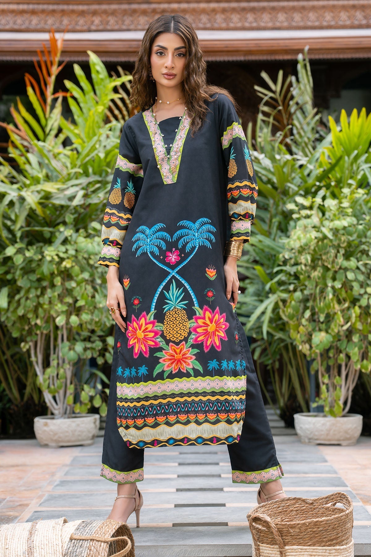 Nairah Stitched Co Ords Summer Suit-Mistique
